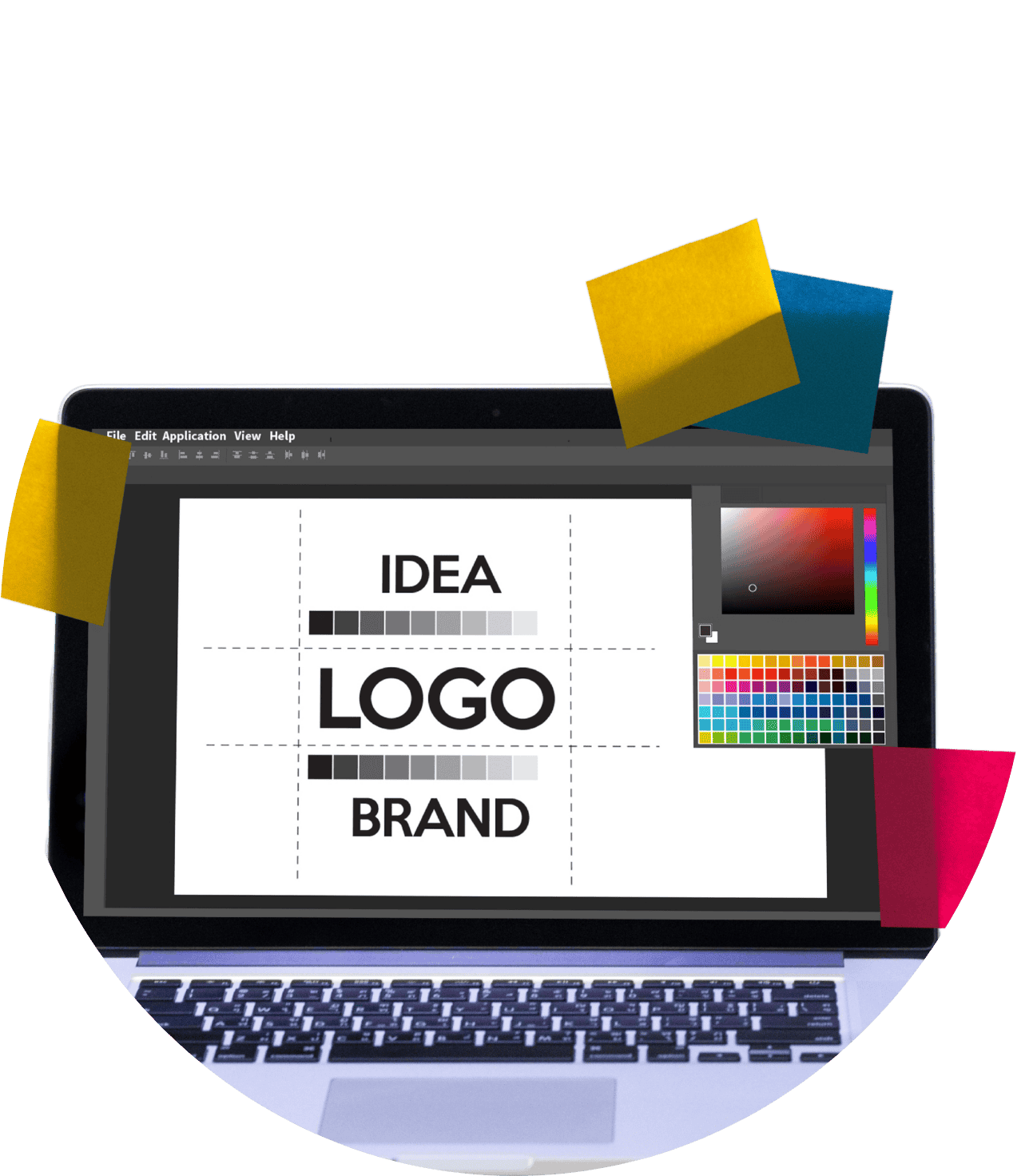 Aqui estoy, creacion de logo, logo corporativo, logo para mi empresa